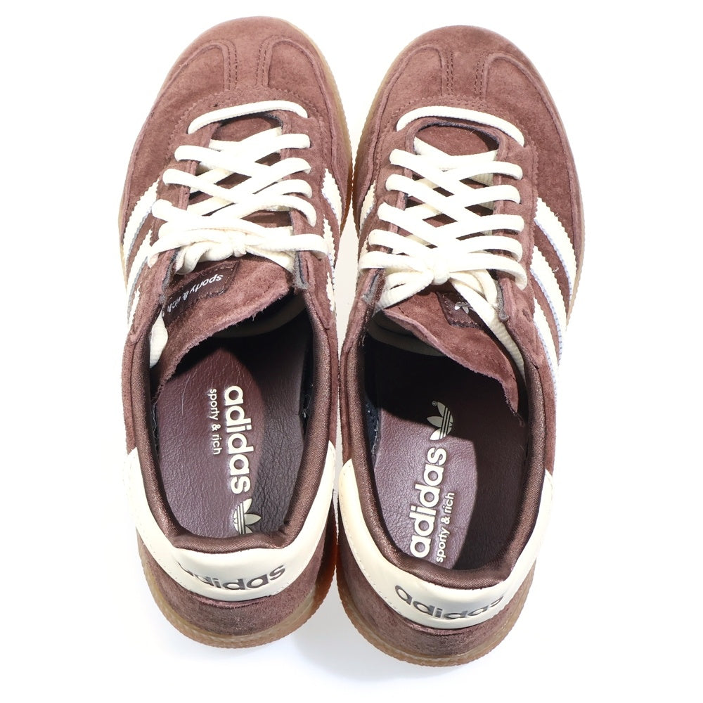 adidas(アディダス) ×SPORTY&RICH HANDBALL SPEZIAL スポーティアンドリッチ ハンドボール スペツィアル ローカットスニーカー レディース ブラウン US6/24cm IH2612
