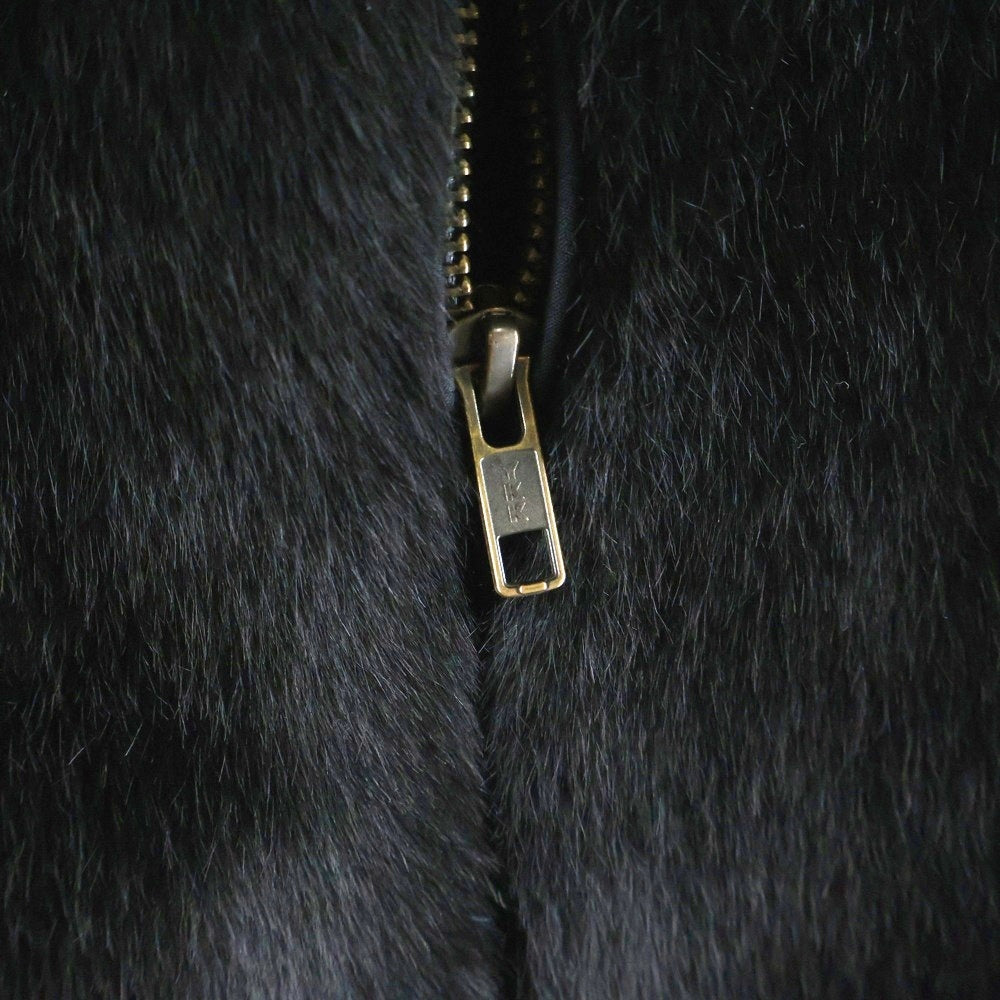 SUPREME(シュプリーム) 17SS Fake Fur Bomber Jacket Black バックロゴ