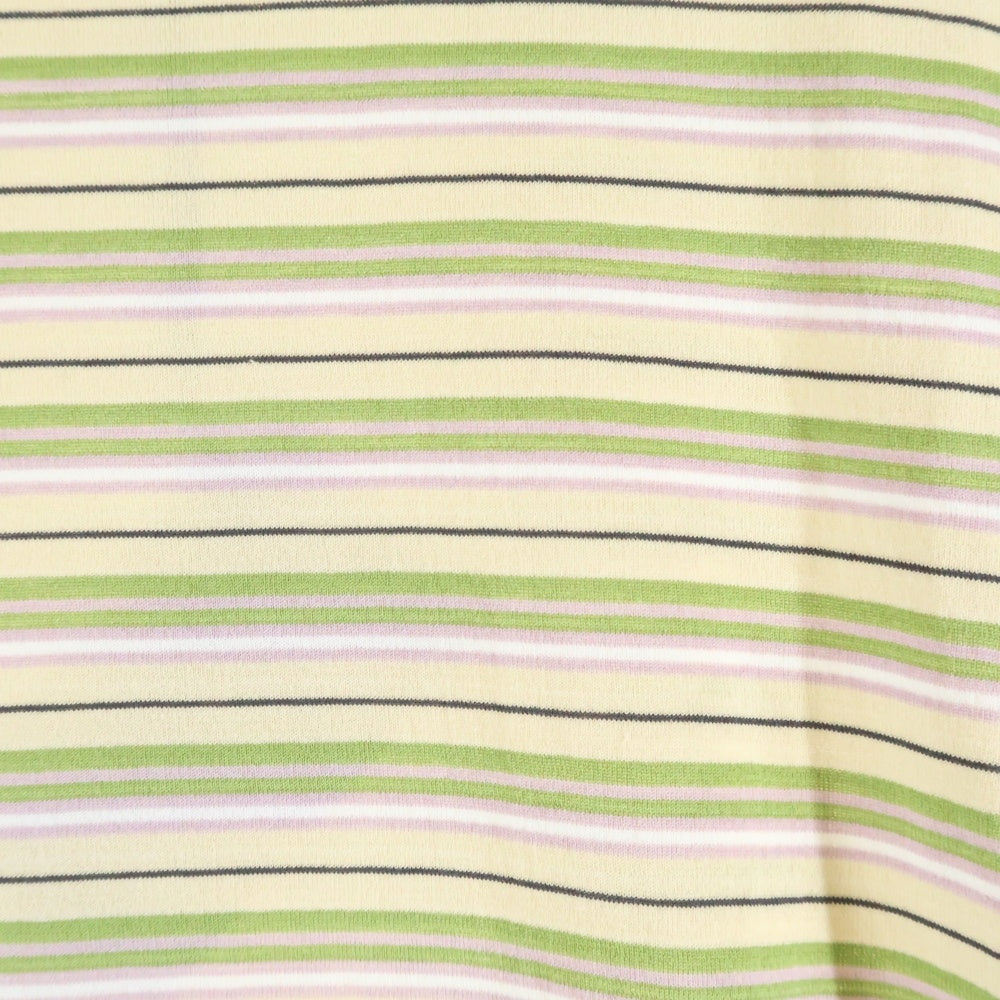 AURALEE(オーラリー) 24SS HARD TWIST COTTON BORDER TEE ハードツイスト コットン ボーダー柄 クルーネック カットソー 半袖Tシャツ マルチ A24ST02BR