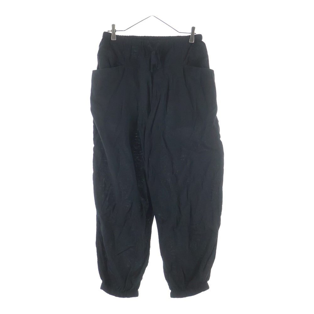 COMOLI(コモリ) 24SS オックス ドローストリングパンツ コットン イージーパンツ ブラック Z01-03022