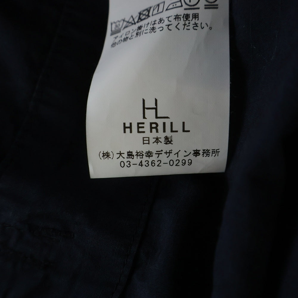 HERILL(ヘリル) HERILL ヘリル RIPSTOP P41 COVERALLJACKET リップストップ ピー フォーティワン カバーオールジャケット ブラック 23-011-HL-8060-1