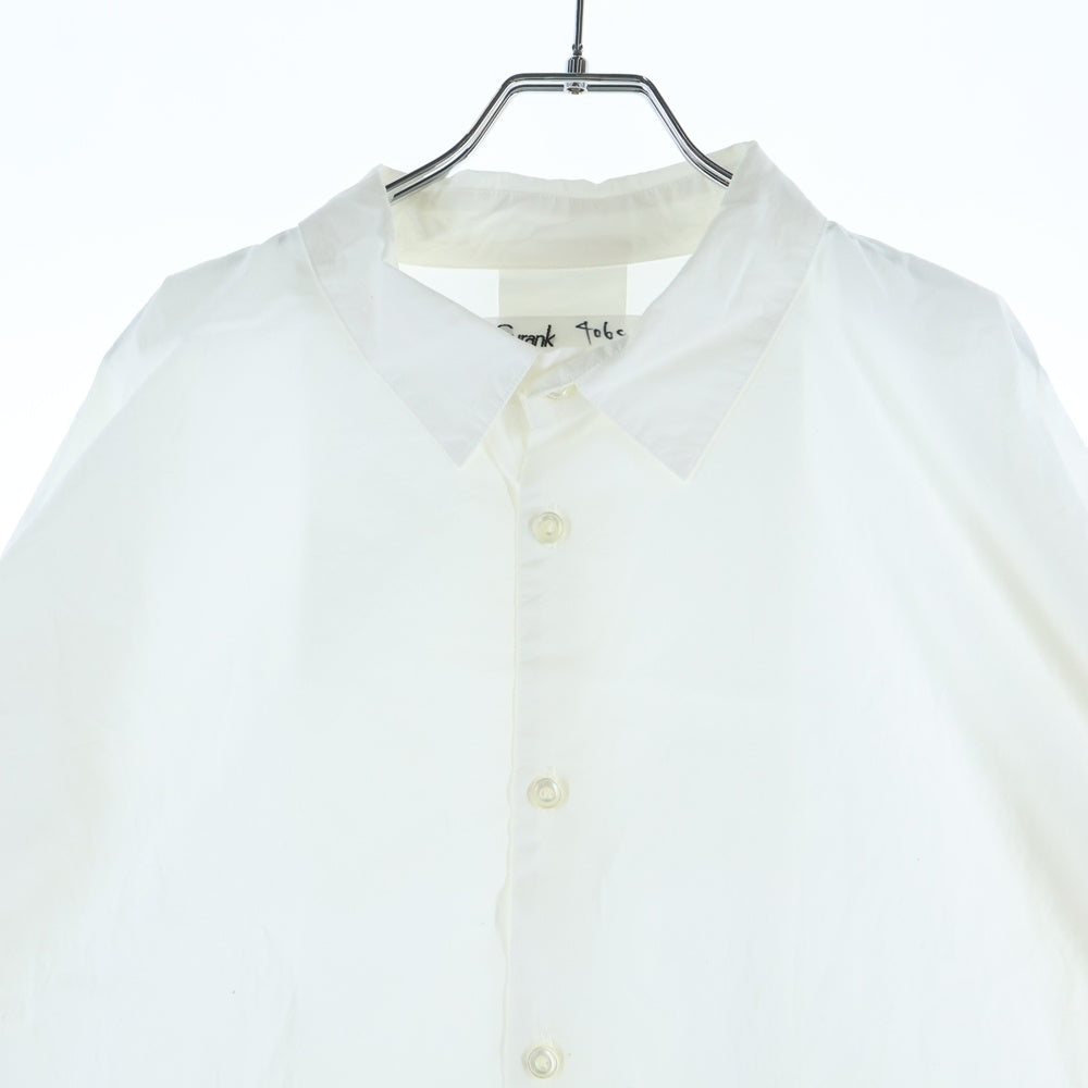 NO BRAND(ノーブランド) 24SS GURANK グランク WORK SHIRT ピュアコットン レギュラーカラー 長袖シャツ ホワイト 2406