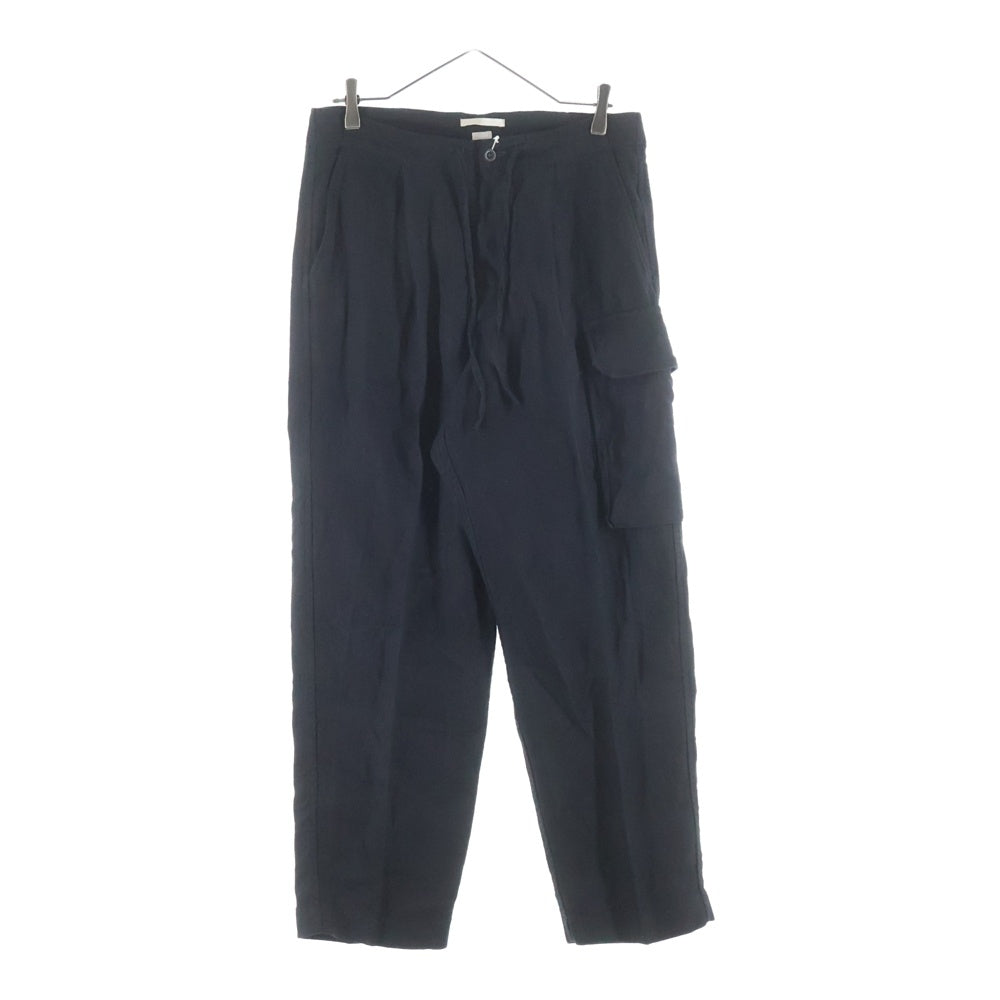 blurhms(ブラームス) 22SS LINEN TWILL 5P EASY PANTS リネンツイル ファイブポケット ドローストリング イージーパンツ ブラック BHS22S007
