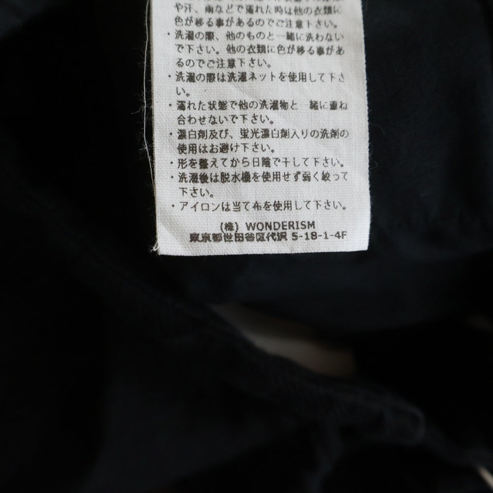 blurhms(ブラームス) 22SS LINEN TWILL 5P EASY PANTS リネンツイル ファイブポケット ドローストリング イージーパンツ ブラック BHS22S007