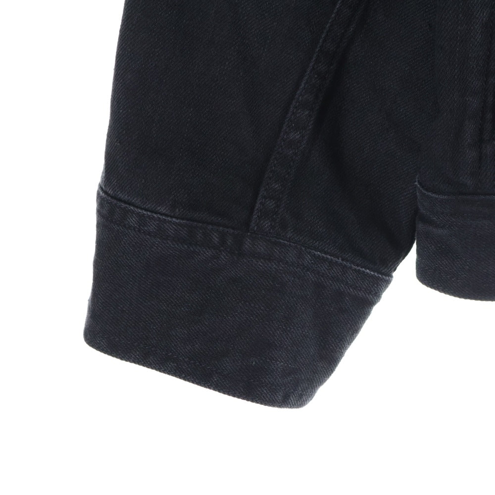 STUDIO NICHOLSON(スタジオニコルソン) 22AW LAZAR SELVEDGE DENIM JACKET ラザール セルビッジ 胸ポケット デニムジャケット ブラック SNM-545