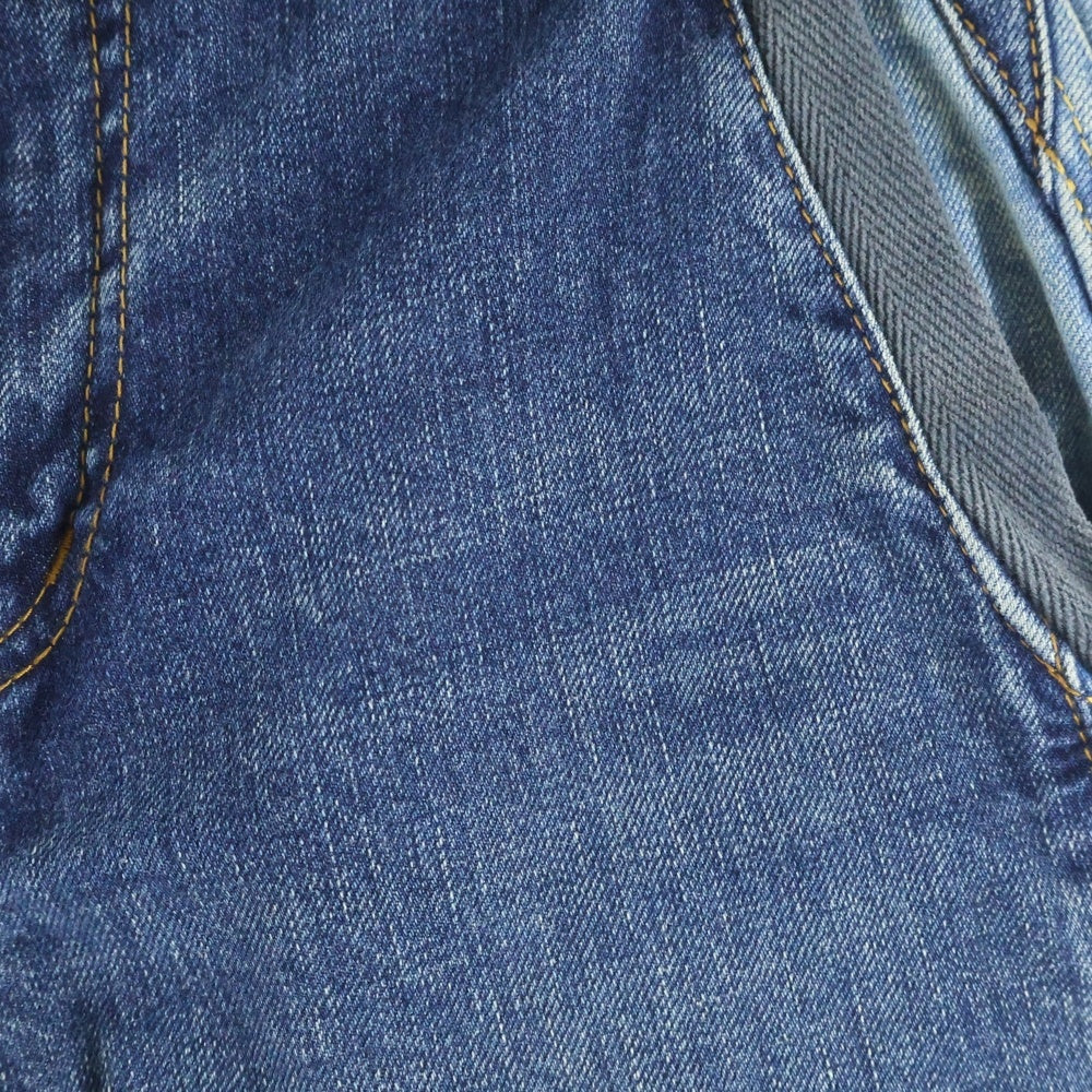 Sacai(サカイ) 21SS PATCH WORK DENIM PANTS パッチワーク マルチポケット ベルト付き デニムパンツ インディゴ 21-02512M