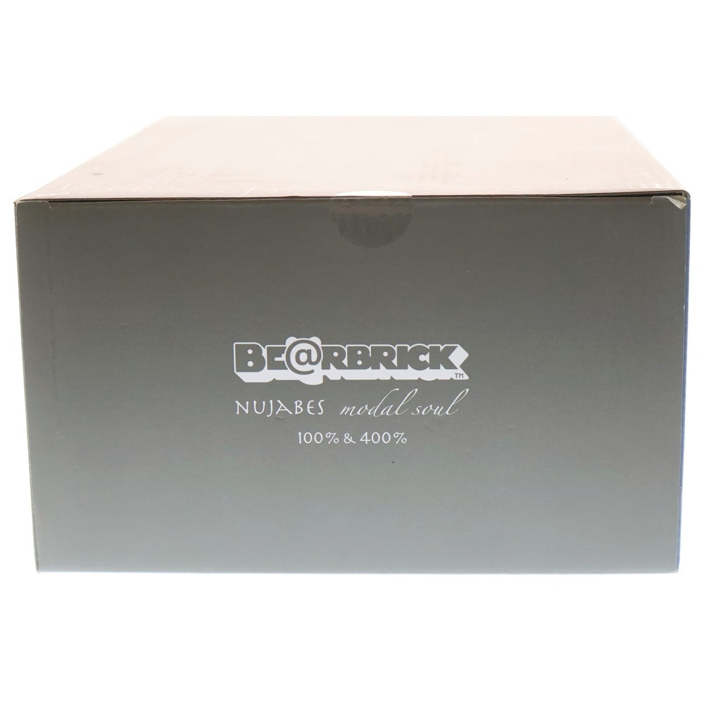 MEDICOM TOY(メディコムトイ) BE@RBRICK NUJABES MODAL SOUL 100%&400% ベアブリック ヌジャベス モーダル ソウル 2体セット フィギュア 人形 オレンジ/ブルー