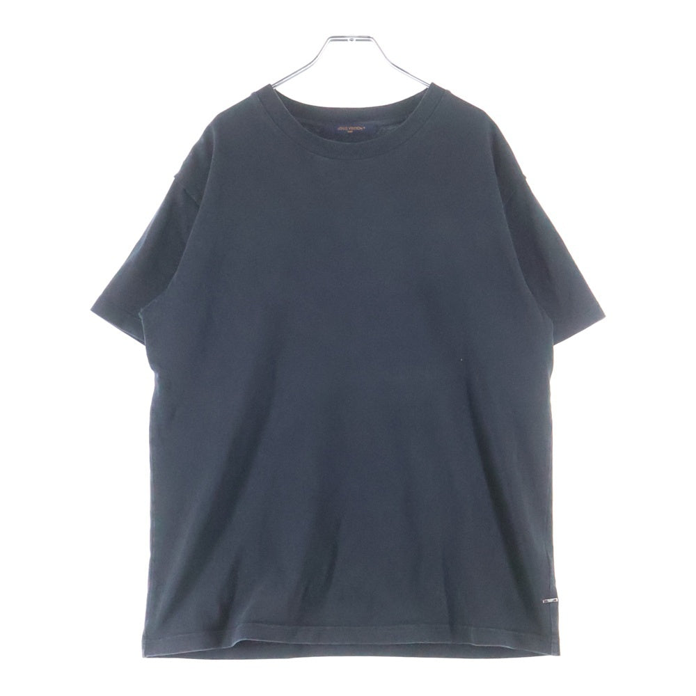 LOUIS VUITTON(ルイヴィトン) 23AW コットン インサイドアウト クルーネック半袖Tシャツ カットソー ブラック RM232Q JYN HIY47W