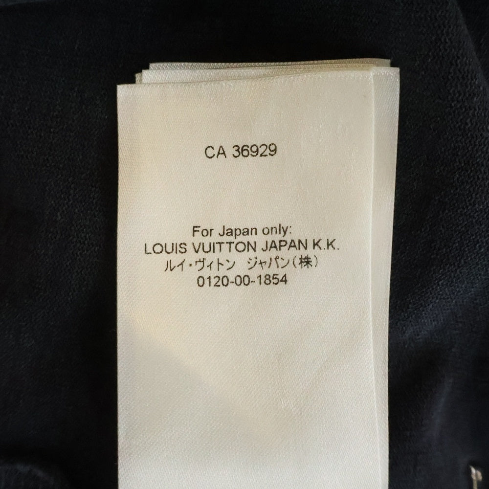 LOUIS VUITTON(ルイヴィトン) 23AW コットン インサイドアウト クルーネック半袖Tシャツ カットソー ブラック RM232Q JYN HIY47W