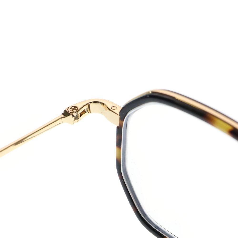 Yohji Yamamoto(ヨウジヤマモト) YY1066 611 オクタゴンシェイプ ゴールド金具 アイウェア サングラス メガネ ブラウン/ゴールド 度入り レディース