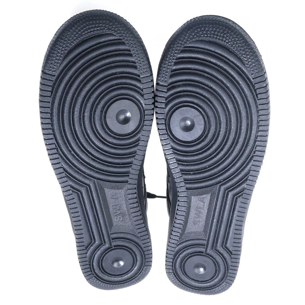 NUMBER (N)INE(ナンバーナイン) ×STAR WALK スターウォーク レザー ローカットスニーカー ブラック/ホワイト US9/27cm SW1805 10022