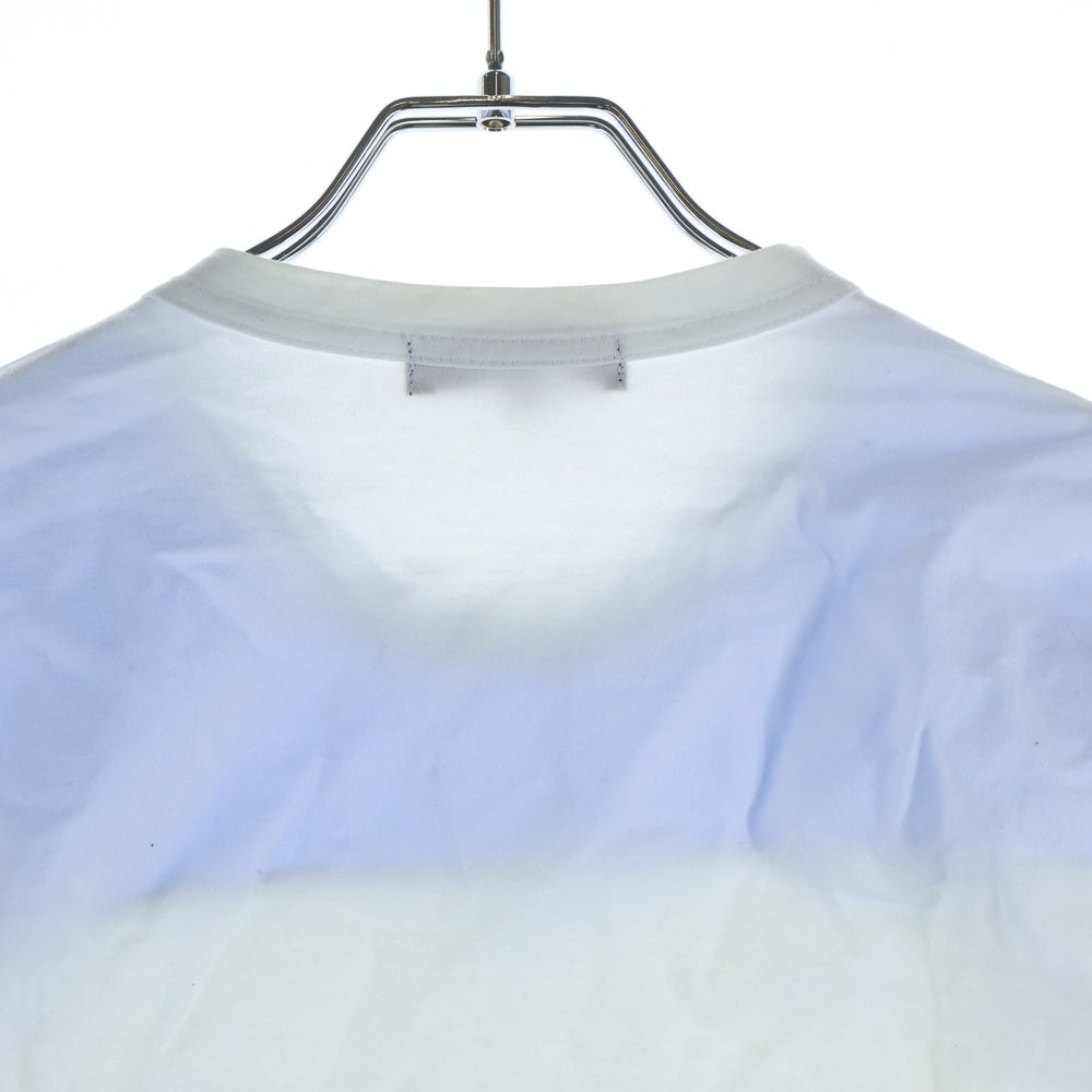 COMME des GARCONS HOMME(コムデギャルソンオム) 09SS AD2008 異素材切り替えデザイン クルーネックカットソー 長袖Tシャツ ホワイト HC-T014