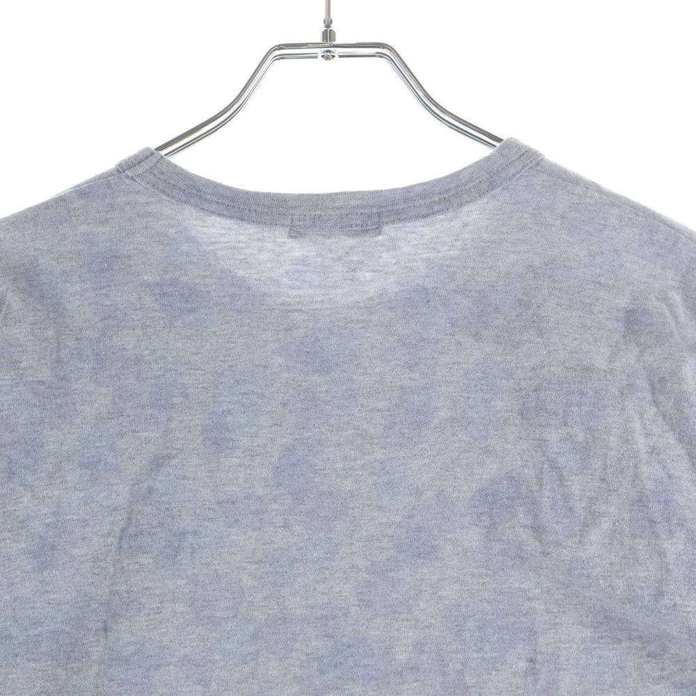 COMME des GARCONS HOMME(コムデギャルソンオム) 01AW AD2001 銀タグ ダイイングデザイン クルーネックカットソー 長袖Tシャツ グレー HD-T017