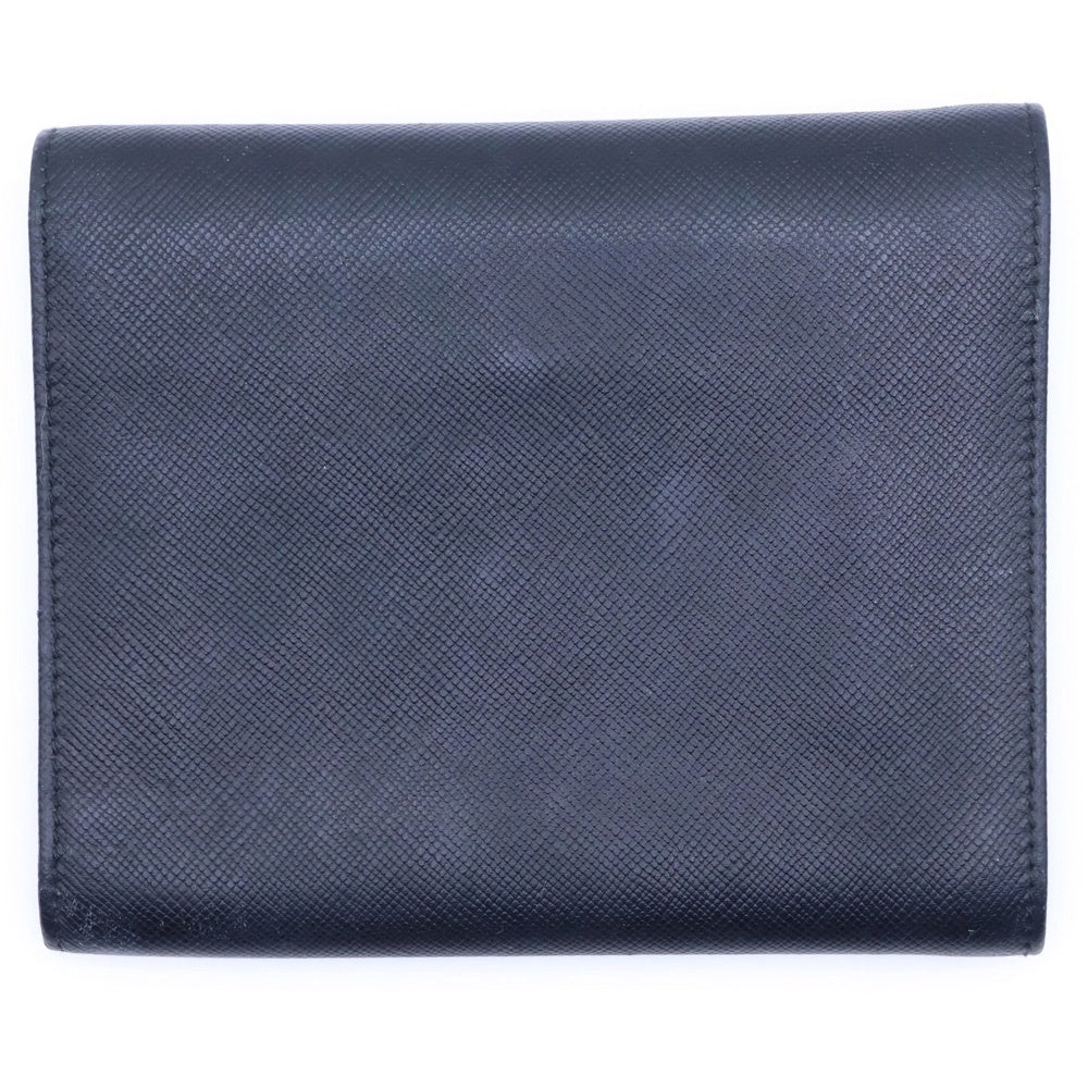 PRADA(プラダ) SAFFIANO サフィアーノ トライアングルロゴプレート 二つ折り財布 ウォレット ブラック M170A