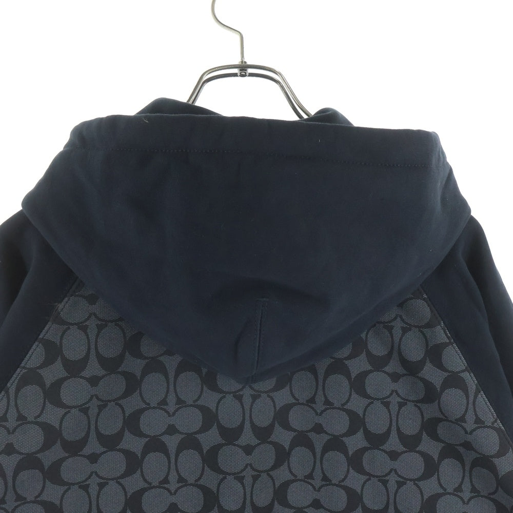 COACH(コーチ) シグネチャーロゴ プルオーバー スウェットパーカー フーディ ブラック CO826