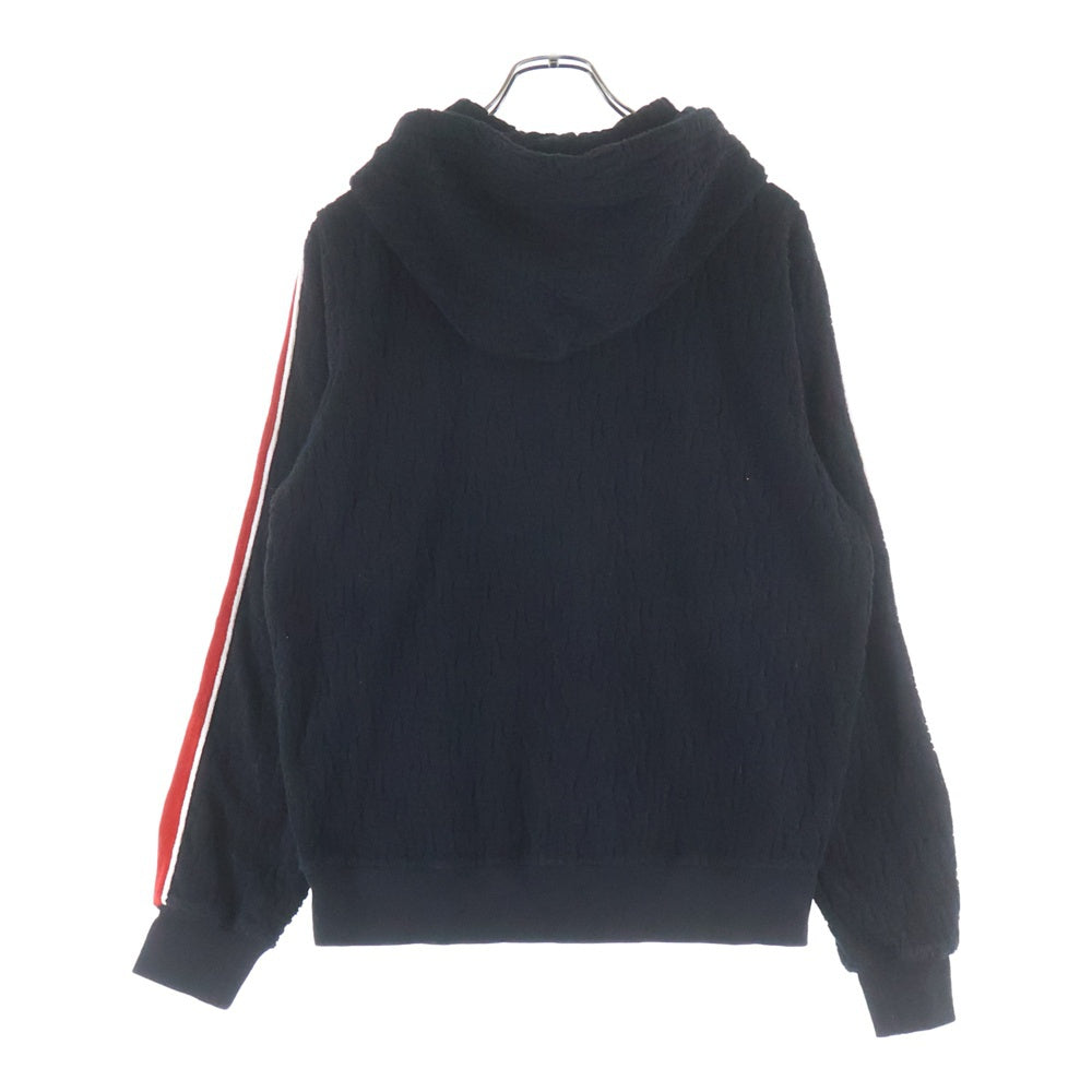 DIESEL(ディーゼル) S GINBERO HOOD ジャガード プルオーバー パーカー フーディ ブラック/レッド A08700