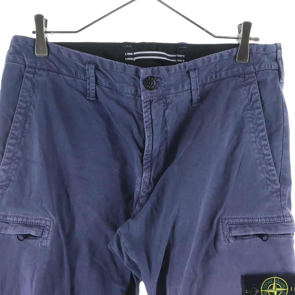STONE ISLAND(ストーンアイランド) PANTALON CARGO パンタロン ジップフライ コットンパンツ ネイビー 7315321L1