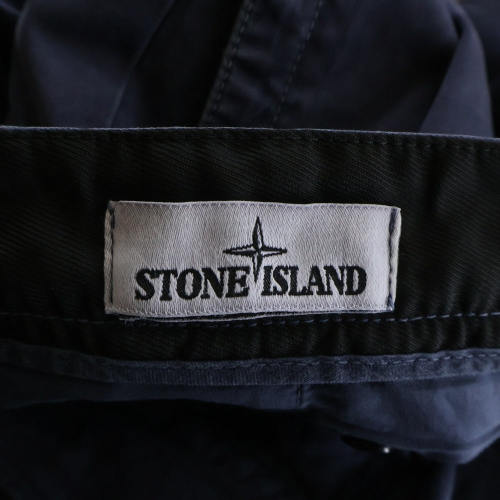 STONE ISLAND(ストーンアイランド) PANTALON CARGO パンタロン ジップフライ コットンパンツ ネイビー 7315321L1
