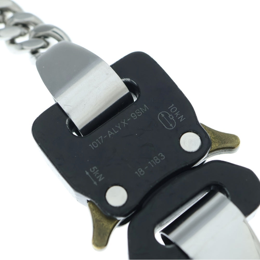 1017 ALYX 9SM(アリクス) コブラバックル ロゴデザイン ネックレス シルバー 18-1183