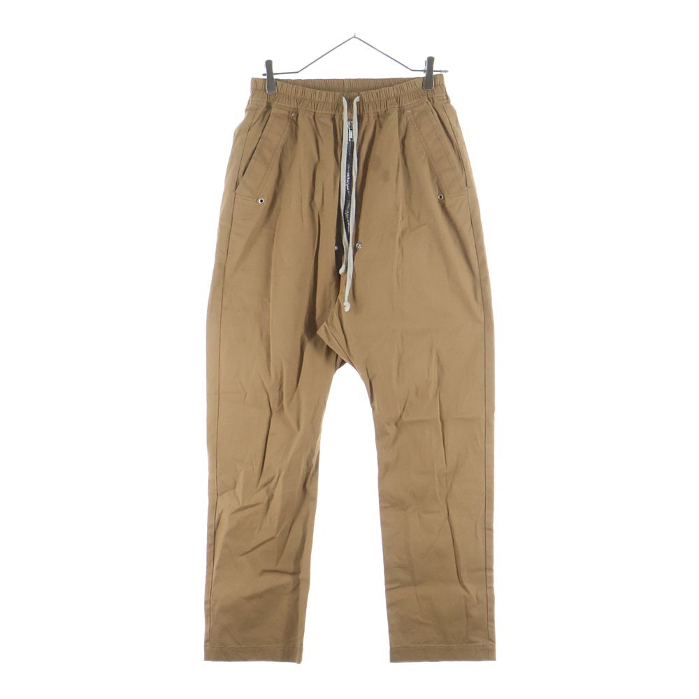 Rick Owens(リックオウエンス) 21SS PHLEGETHON BELA TROUSERS フレゲトン ベラ ドローストリング ジップアップ ナイロンパンツ ブラウン RU21S6361-TE
