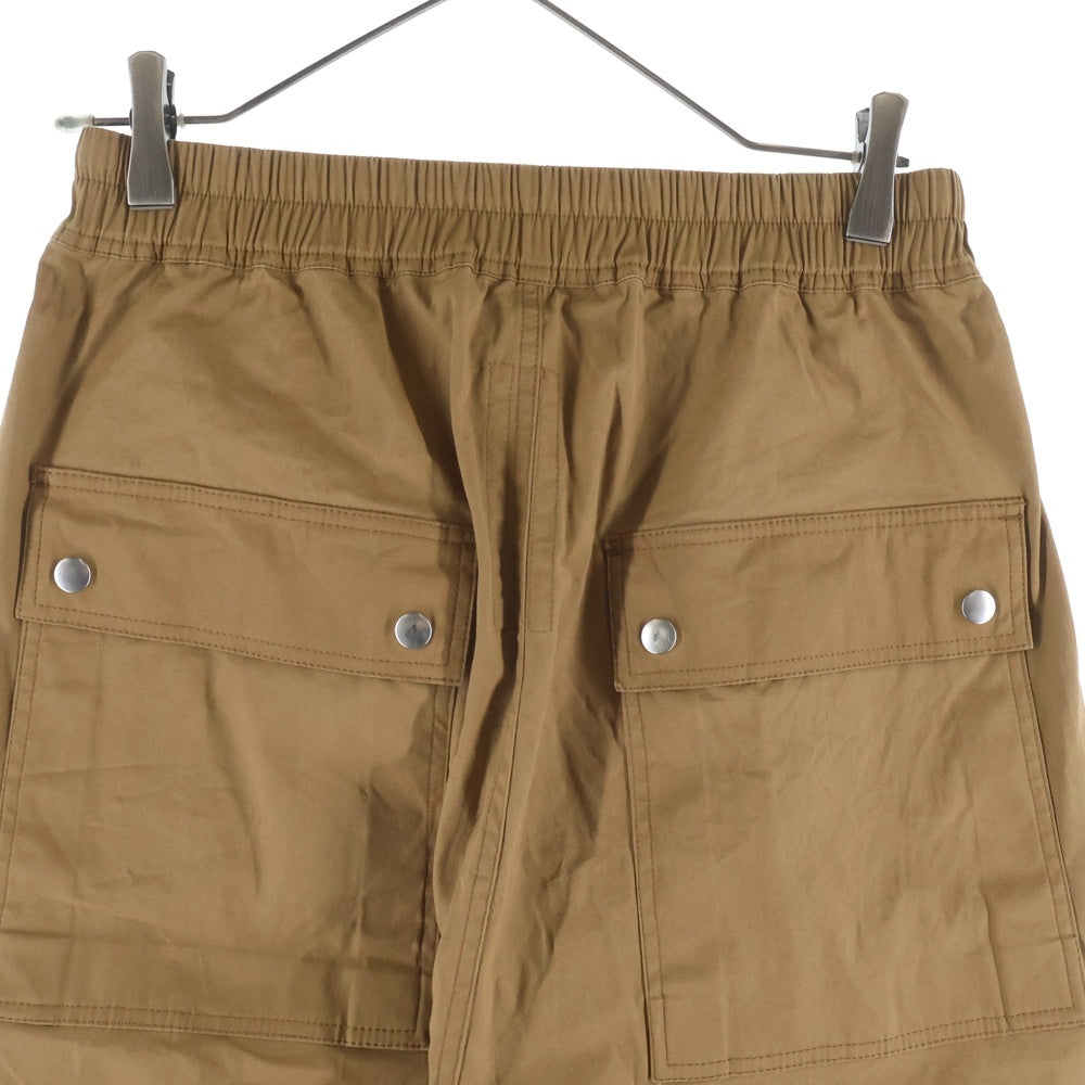 Rick Owens(リックオウエンス) 21SS PHLEGETHON BELA TROUSERS フレゲトン ベラ ドローストリング ジップアップ ナイロンパンツ ブラウン RU21S6361-TE