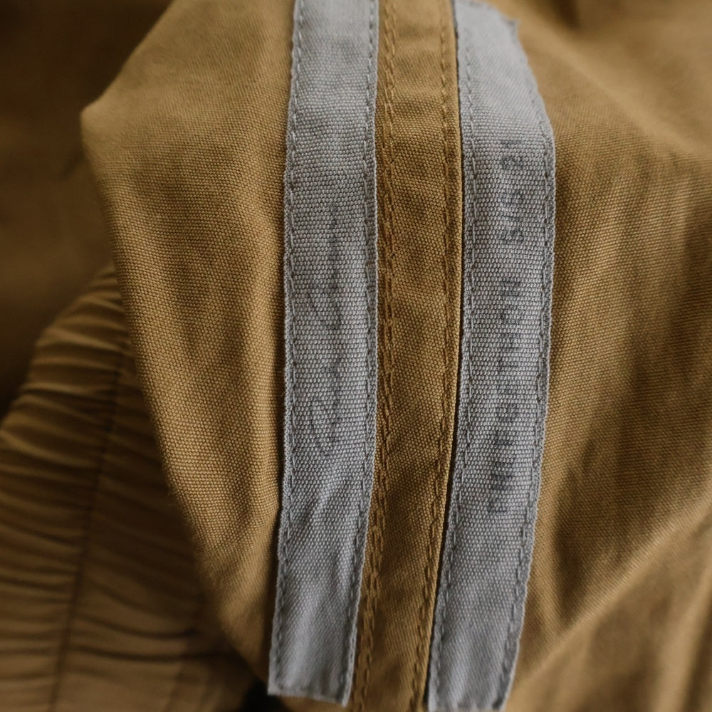 Rick Owens(リックオウエンス) 21SS PHLEGETHON BELA TROUSERS フレゲトン ベラ ドローストリング ジップアップ ナイロンパンツ ブラウン RU21S6361-TE