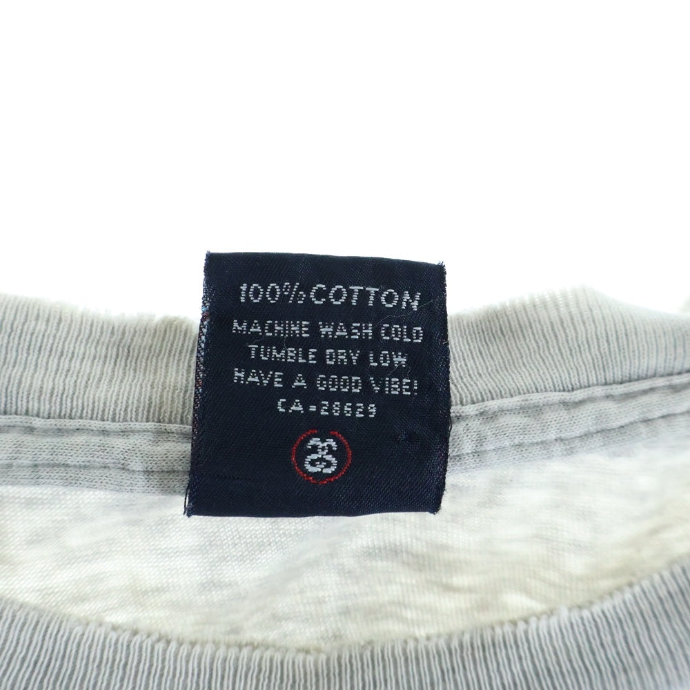 STUSSY(ステューシー) 90S VINTAGE OLD SKOOL FLAVOR TEE オールドスクール フレーバー ヴィンテージ Tシャツ 半袖カットソー グレー