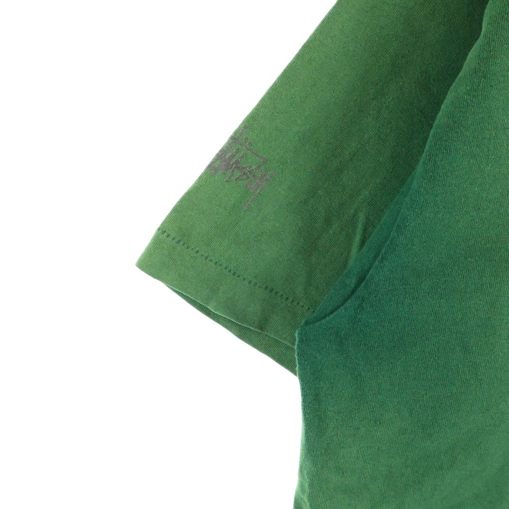 STUSSY(ステューシー) 90S VINTAGE OLD USA製 オールド インディアンプリント ヴィンテージ Tシャツ 半袖カットソー グリーン