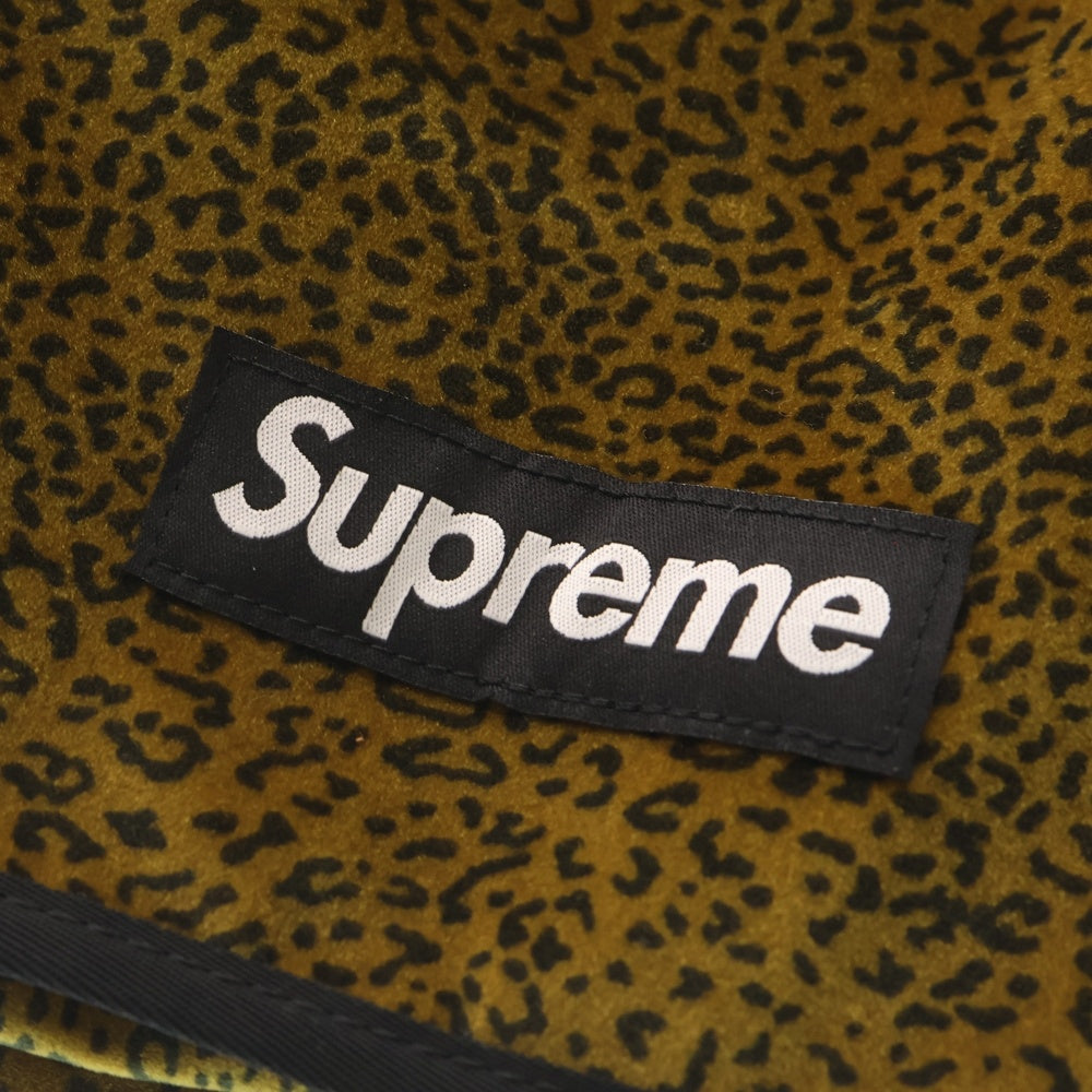 SUPREME(シュプリーム) 25AW Velvet small Messenger Bag べルベット レオパード柄 スモール メッセンジャーバッグ イエロー