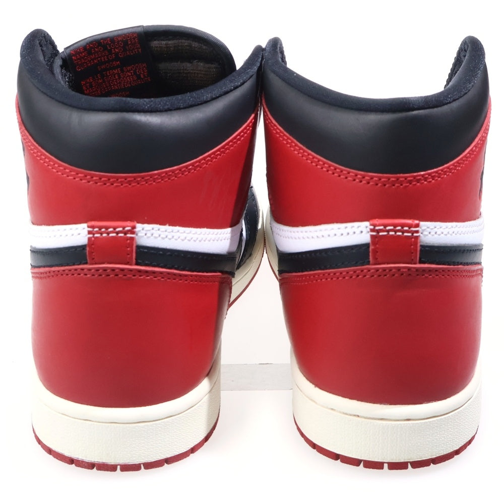 NIKE(ナイキ) AIR JORDAN 1 RETRO HIGH OG BLACK TOE REIMAGINED エアジョーダン1 レトロ OG ブラックトゥリイマジンド ハイカットスニーカー US9.5/27.5cm DZ5485-106