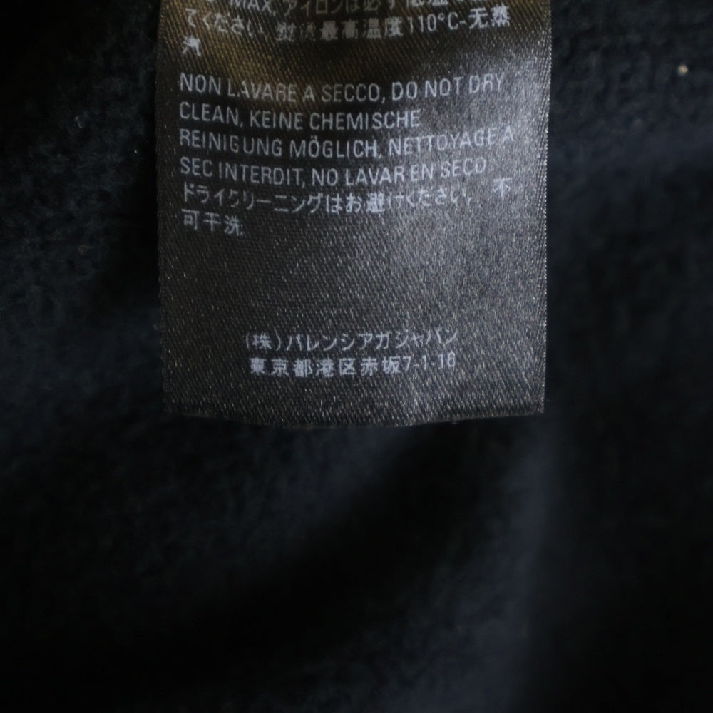 BALENCIAGA(バレンシアガ) 21SS Defile Oversize Hoodie ロゴプリント オーバーサイズドフーディ プルオーバースウェットパーカー ブラック 641679 TJVE5