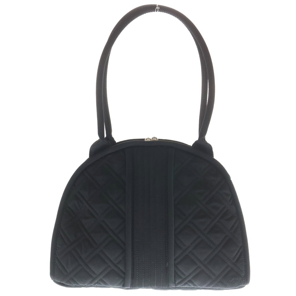 NO BRAND(ノーブランド) VERA BRADLAY ベラブラッドリー がま口 キルティングハンドバッグ ブラック レディース