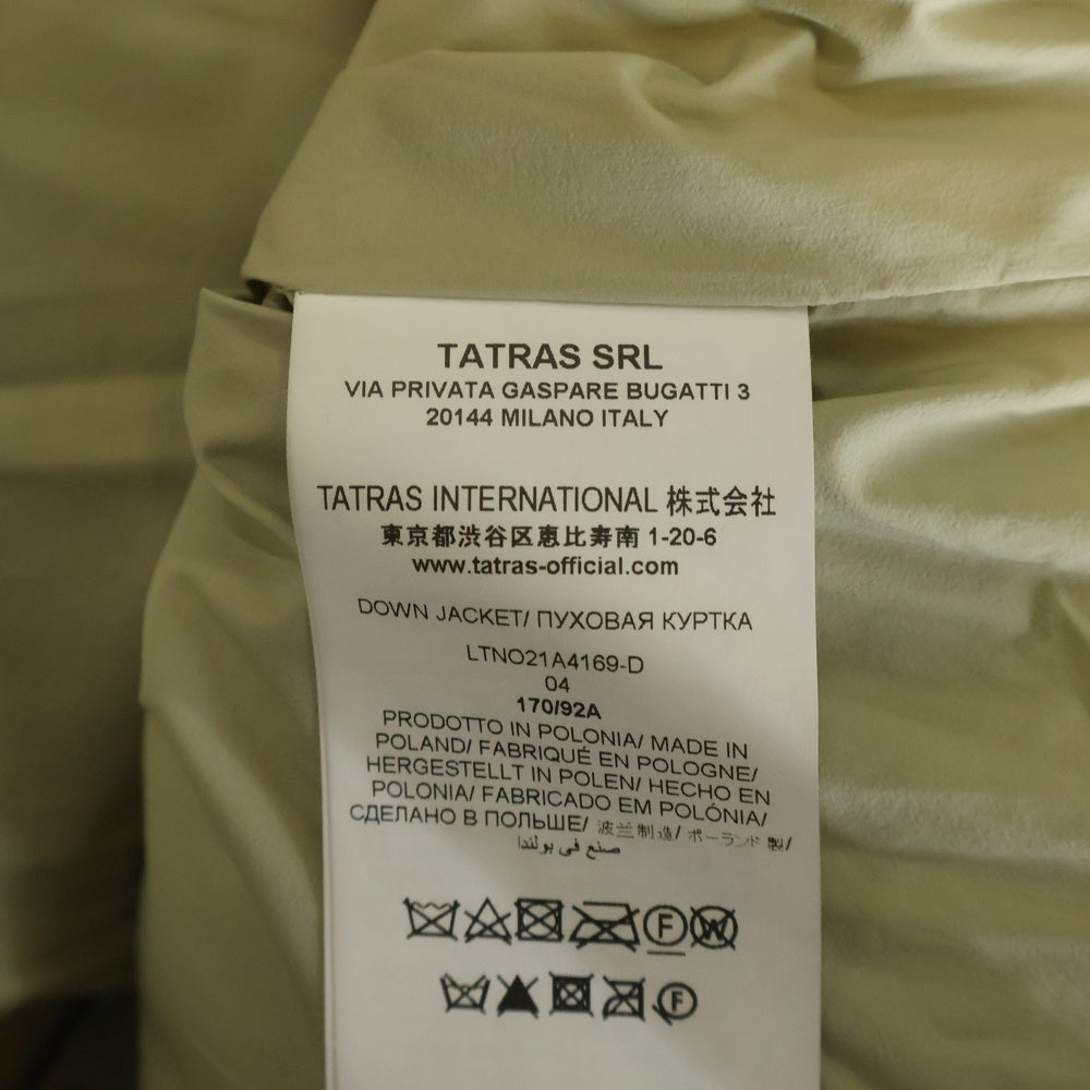 TATRAS(タトラス) BREVA ブレヴァ ノーカラー ダウンジャケット レディース ベージュ LTNO21A4169-D