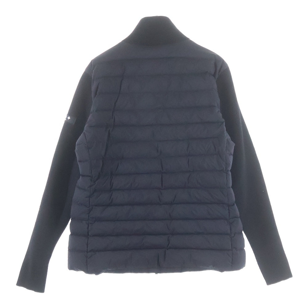 TATRAS(タトラス) 23AW HEIL ヒール ニット切り替え ジップアップ ナイロン ダウンジャケット ブラック MTSE23A4927-D