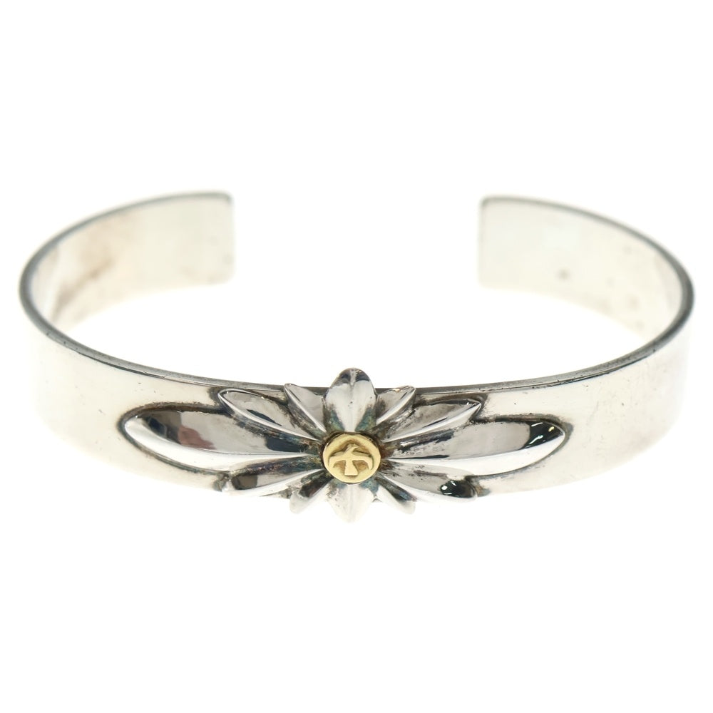 goro's(ゴローズ) GC-24付き平打ちバングル シルバー/ゴールド BGA112