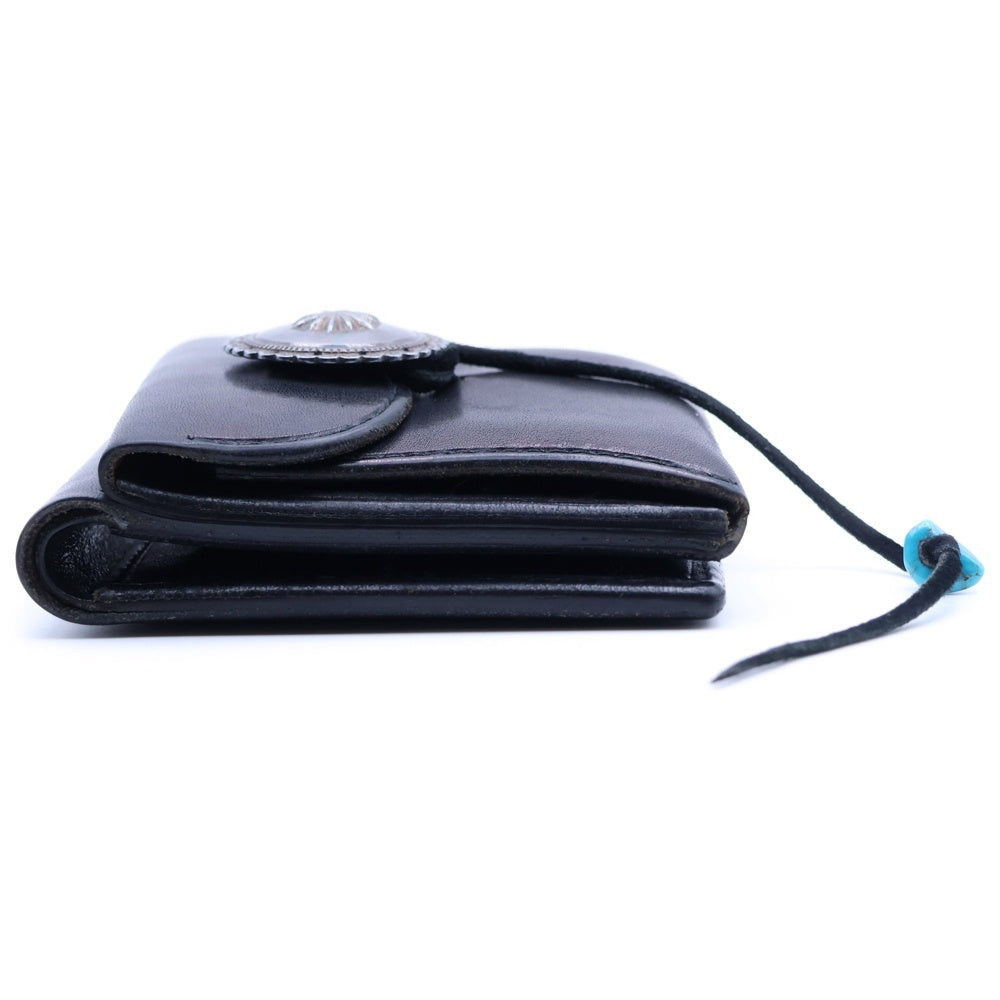 goro's(ゴローズ) SV フラワーコンチョ付き 二つ折り財布 レザー