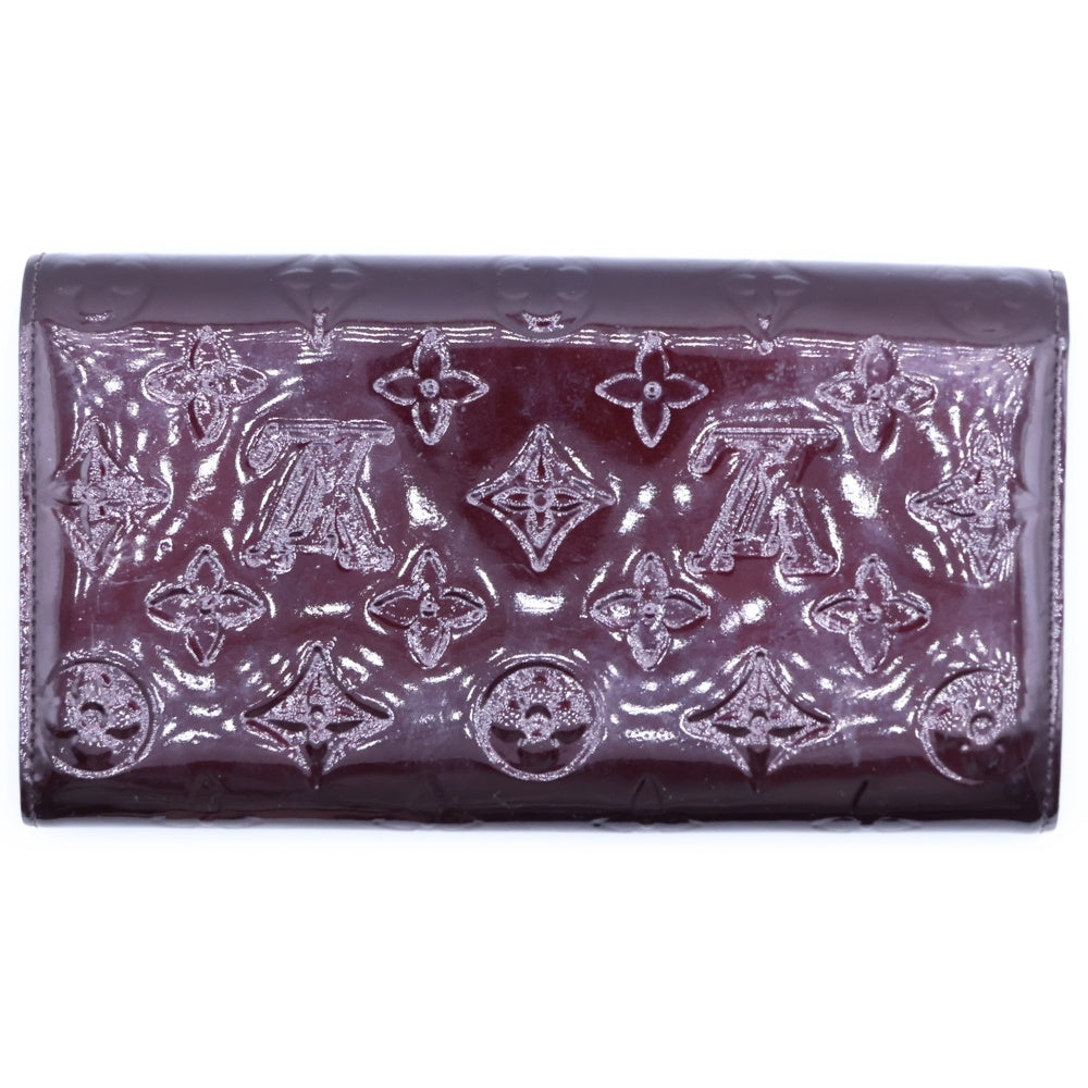 LOUIS VUITTON(ルイヴィトン) ポルトフォイユサラ モノグラムヴェルニ エナメルロングウォレット 長財布 ボルドー M93524 TN1163 レディース