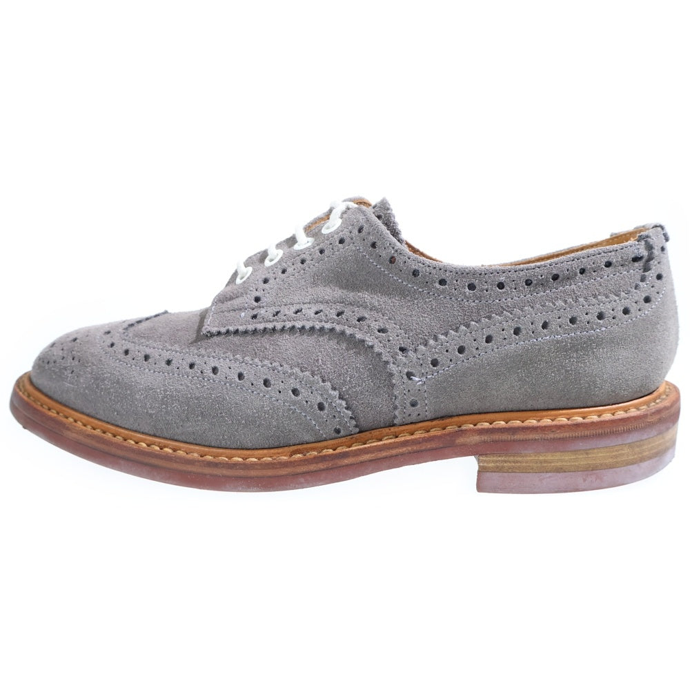 Tricker's(トリッカーズ) BOURTON バートン ウィングチップ スウェードレザーローファー グレー M5633
