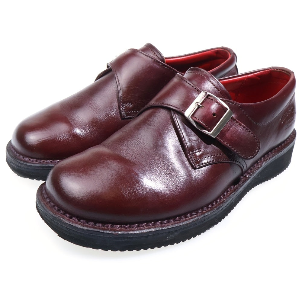 AUTHENTIC SHOE & Co.(オーセンティック シューアンドコー) ノマド モンクストラップ レザーシューズ レディース レッド 807S
