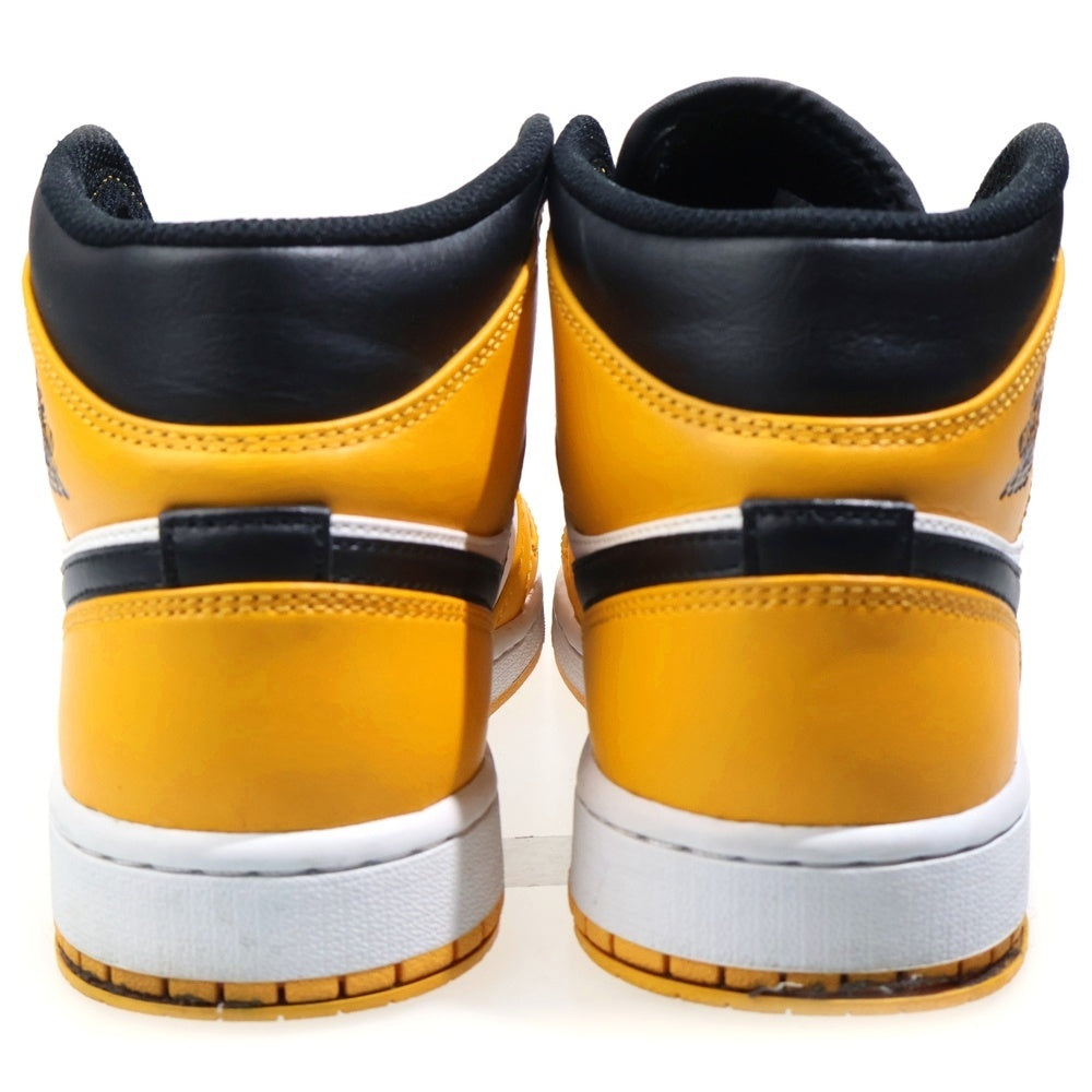 NIKE(ナイキ) AIR JORDAN 1 MID TAXI エアジョーダン1 ミッド タクシー ミッドカットスニーカー ブラック/イエロー US7.5/25.5cm 554724-701