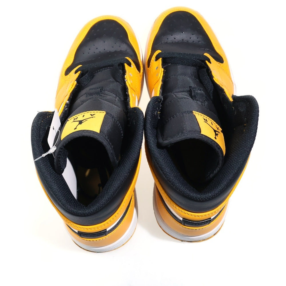 NIKE(ナイキ) AIR JORDAN 1 MID TAXI エアジョーダン1 ミッド タクシー ミッドカットスニーカー ブラック/イエロー US7.5/25.5cm 554724-701