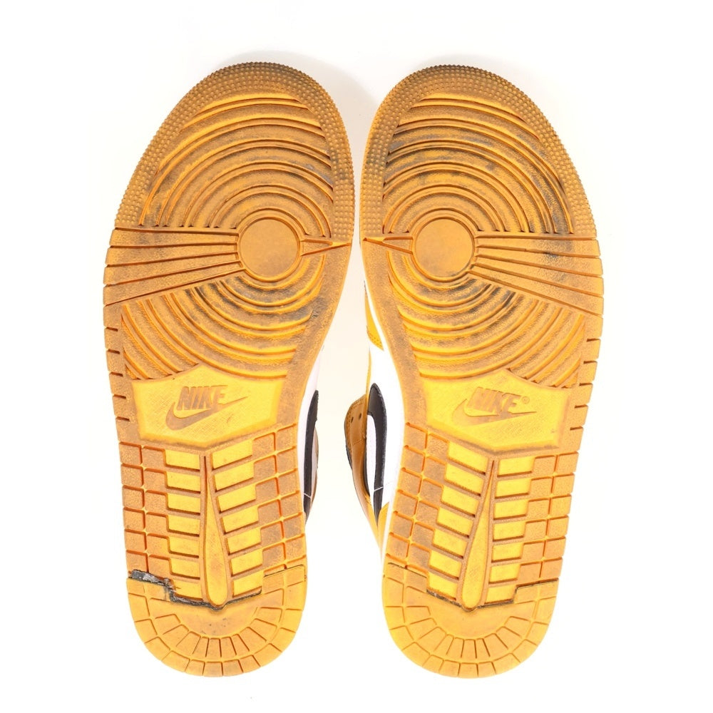 NIKE(ナイキ) AIR JORDAN 1 MID TAXI エアジョーダン1 ミッド タクシー ミッドカットスニーカー ブラック/イエロー US7.5/25.5cm 554724-701