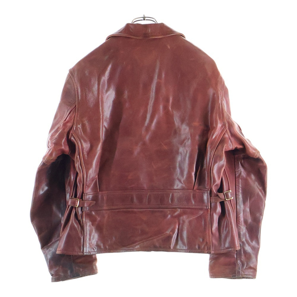 AERO LEATHER(エアロレザー) ホースハイド シングルライダース レザージャケット ブラウン
