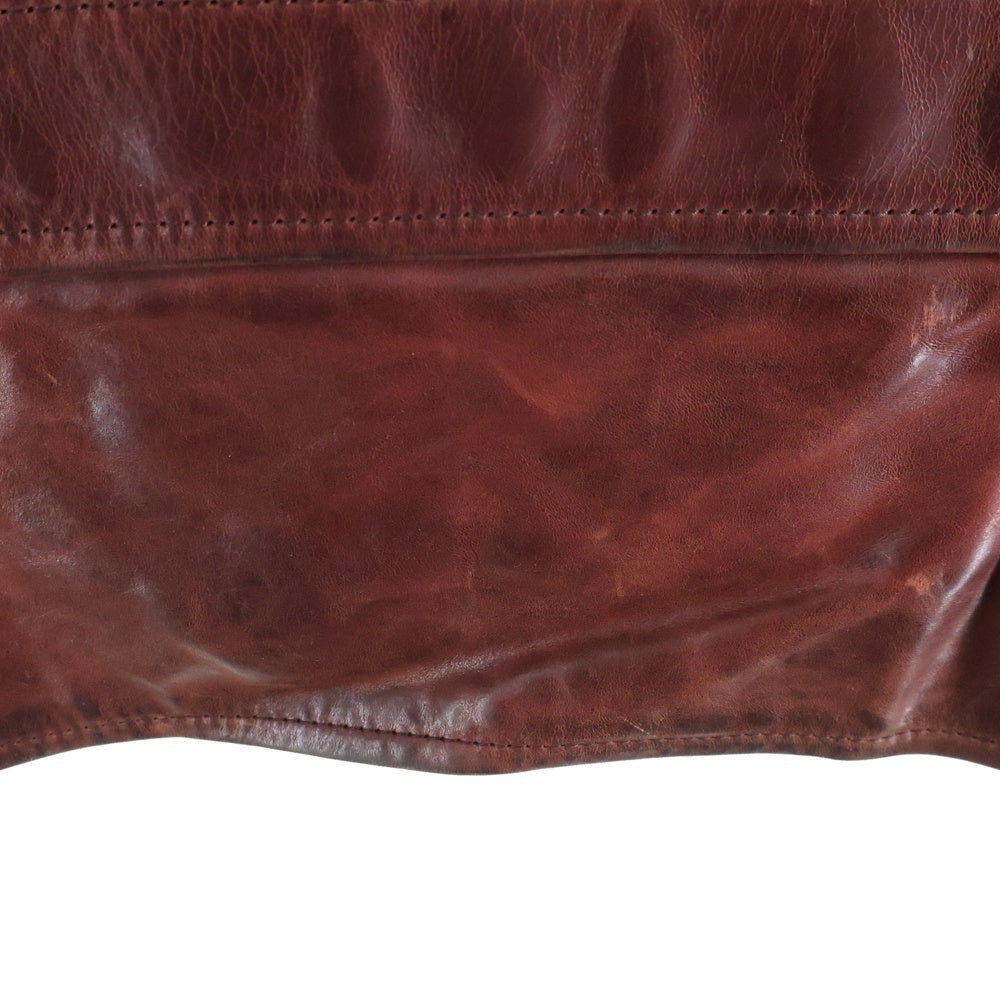 AERO LEATHER(エアロレザー) ホースハイド シングルライダース レザージャケット ブラウン