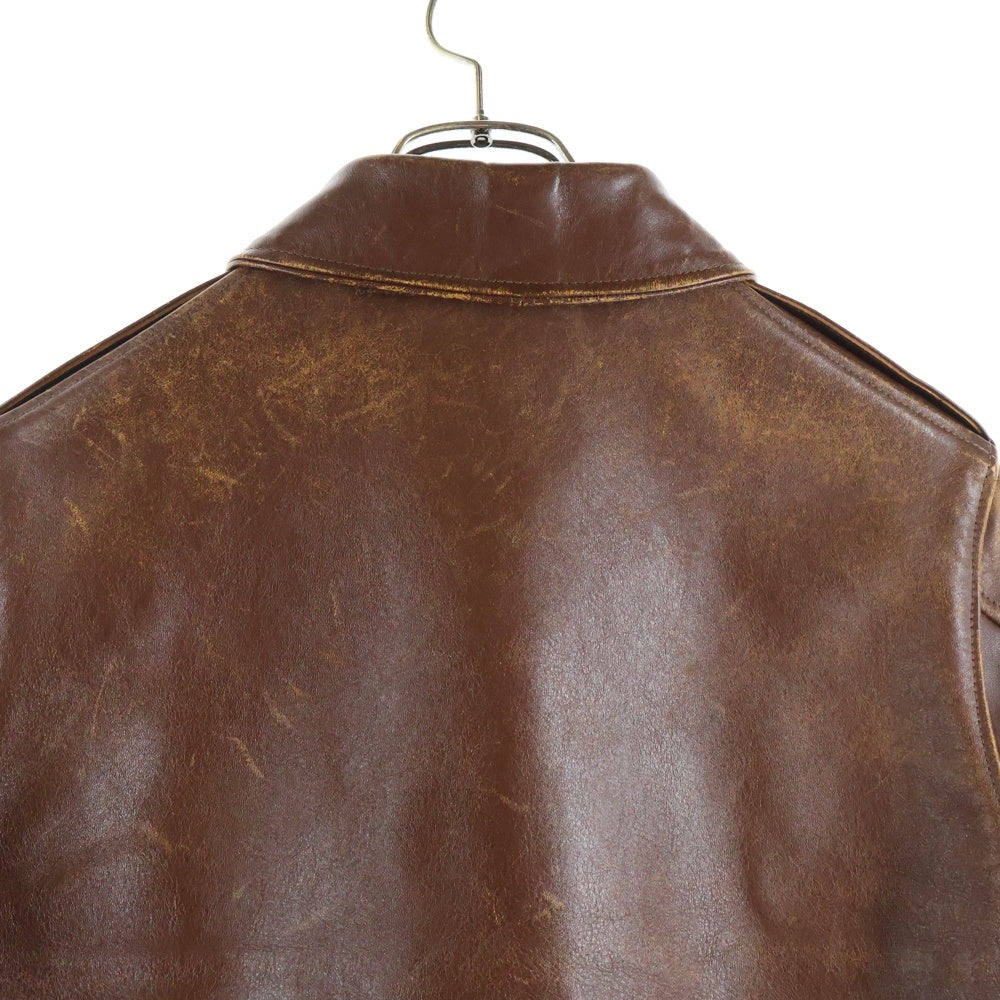 THE REAL McCOY'S(ザリアルマッコイ) A-2 レザー フライトジャケット ブラウン