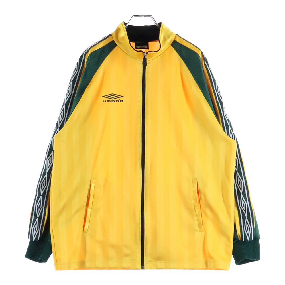 UMBRO(アンブロ) ウォームアップ ジップアップトラックジャケット イエロー/グリーン USA2600