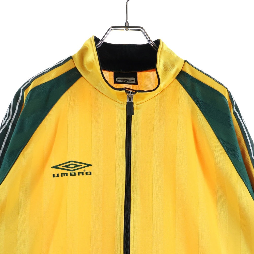 UMBRO(アンブロ) ウォームアップ ジップアップトラックジャケット イエロー/グリーン USA2600