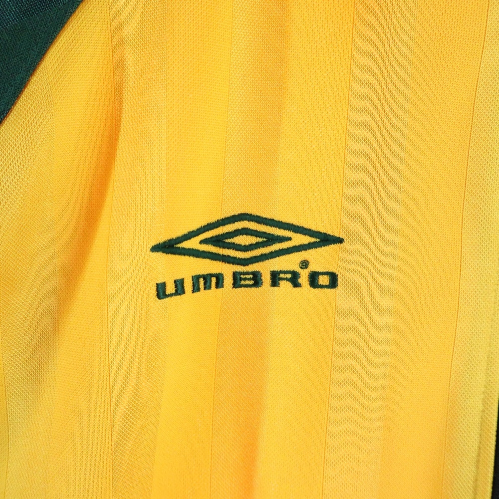 UMBRO(アンブロ) ウォームアップ ジップアップトラックジャケット イエロー/グリーン USA2600