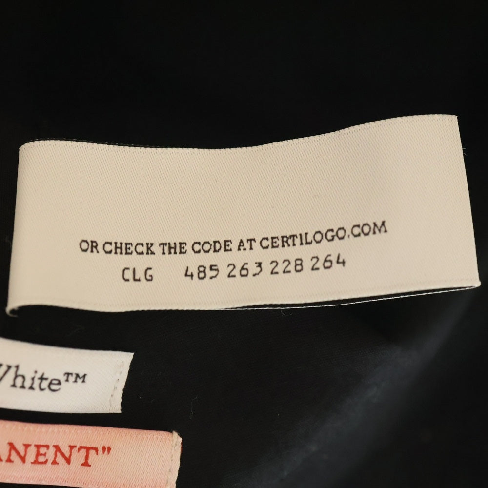 OFF-WHITE(オフホワイト) 22SS LOGO BUCKET HAT ロゴ エンブロイダリー バケットハット ブラック