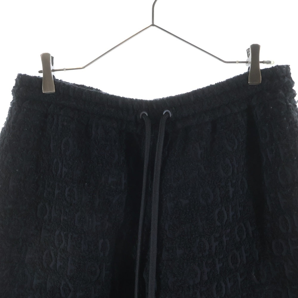 OFF-WHITE(オフホワイト) 23AW LOGO-JACQUARD DRAWSTRING STRAIGHT LEG TROUSERS ロゴジャガード ドローストレング ストレート レッグ トラウザーズ ロングパンツ OMCP002F23FAB001